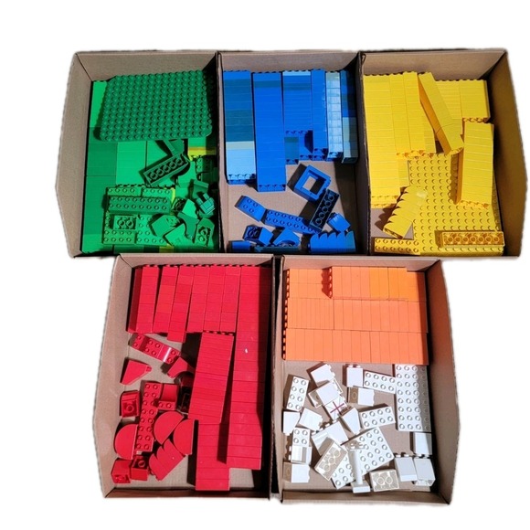 Lego Duplo Lot of --729--Pieces Mixed Multiple Color Lot (16lbs) Of Legos - Picture 1 of 7